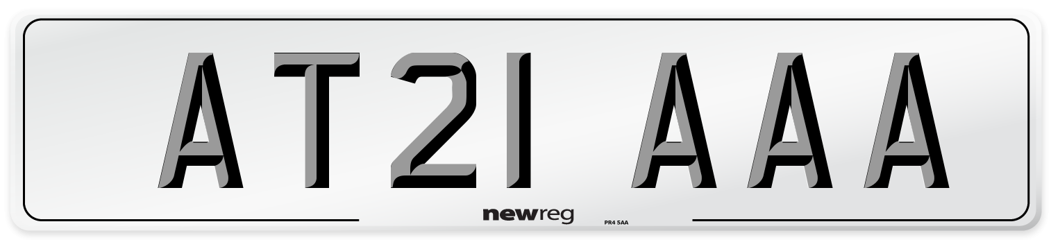 AT21 AAA Number Plate from New Reg